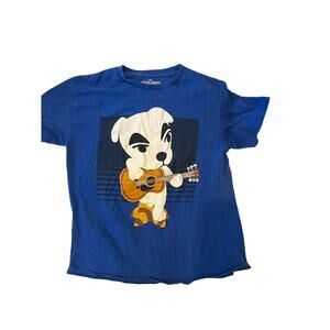 Animal Crossing Puppy Playing Guitar T-Shirt Mens L
